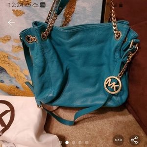 MK Aqua Shoulder Bag